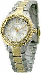Guess Watches : W11068L2 Two tone Stainless Steel Champagne Dial Series Women Watch