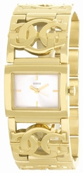 Guess Watches : W11117L1 Silver Dial Stainless Steel Band Women Watch