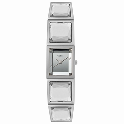 Guess Watches : W12012L1 Silver Dial Stainless Steel Women Watch