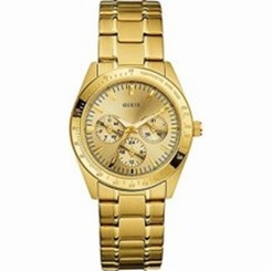 Guess Watches : W12083L1 Quartz Gold Dial And Bracelet Women Watch