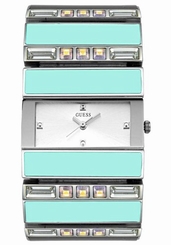 Guess Watches : W12569L4 White Dial Stainless Steel Band Women Watch