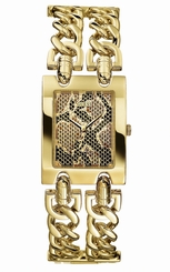 Guess Watches : W12581L1 Quartz Gold Tone Dial With Gold And Stainless Steel Bracelet Women Watch