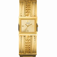 Guess Watches : W12586L1 Quartz White Dial Gold Tone Stainless Steel Case And Bracelet Women Watch
