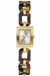 Guess Watches : W12628L1 Quartz Silver Dial Gold Tone Stainless Steel Women Watch