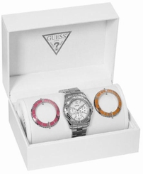 Guess Watches : W13549L1 Changable Bezel Chronograph Women Watch