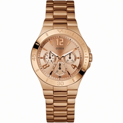 Guess Watches : W14553L1 Quartz Rose Gold Dial Stainless Steel Case And Bracelet Women Watch