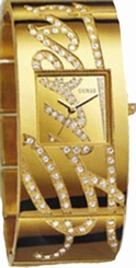Guess Watches : W15052L1 Gold Tone Stainless Steel With Crystals Gold Dial Series Women Watch