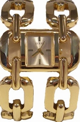 Guess Watches : W16005L1 Gold Plated Stainless Steel Band Gold Dial Series Women Watch