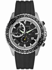 Guess Watches : W16545G1 Quartz Chronograph Black Rubber Men Watch