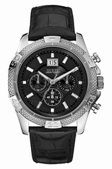 Guess Watches : W17544G1 Quartz Black Dial Stainless Steel Case With Black Rubber Strap Men Watch