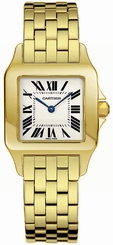 Cartier Watches : W25062X9 Quartz 18kt Yellow Gold Silver Dial 18kt Yellow Gold Band Women Watch