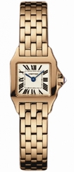 Cartier Watches : W25077X9 Quartz 18kt Rose Gold Silver Dial 18kt Rose Gold Band Women Watch