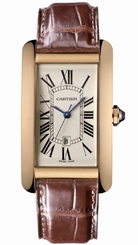 Cartier Watches : W2609156 Automatic 18kt Rose Gold Silver Dial Crocodile Brown Leather Band Men Watch