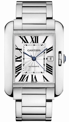 Cartier Watches : W5310025 Automatic 18kt White Gold Silver Dial 18kt White Gold Polished Band Men Watch