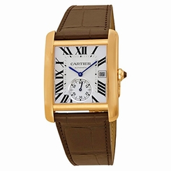 Cartier Watches : W5330001 Automatic Roman Numerals Dial 18k Rose Gold Case Brown Leather Men Watch