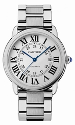 Cartier Watches : W6701011 Self Winding Automatic with Caliber Cartier 049 Polished Stainless Steel Silver Opaline With Roman Numeral Hour Markers And Blued Steel Hands Dial Stainless Steel Brushed And Polished Band Men Watch