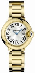 Cartier Watches : W69001Z2 Calibre 057 Quartz Polished 18k Yellow Gold Silver Opaline With Roman Numerals Dial Polished 18k Yellow Gold Band Women Watch
