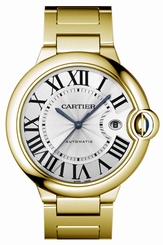 Cartier Watches : W69005Z2 Calibre 049 Automatic Polished 18k Yellow Gold Silver Opaline With Roman Numerals Dial Polished 18k Yellow Gold Band Men Watch