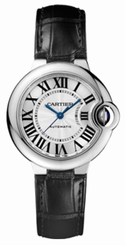 Cartier Watches : W6920085 Automatic Polished Stainless Steel Silver Opaline Dial Black Alligator Strap Band Women Watch