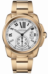Cartier Watches : W7100018 Automatic 27 Jewels, Calibre 1904-PS MC with Approx. 48Hr Power Reserve 18kt Rose Gold - Polished Silver With Black Roman Numerals And 60 Min. Scale On Outer Ring, Date At 3 And Large Seconds Sub- At 6 Dial 18kt Rose Gold - Poli
