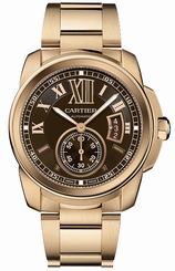 Cartier Watches : W7100040 Automatic 27 Jewels, Calibre 1904-PS MC with Approx. 48Hr Power Reserve 18kt Rose Gold - Polished Brown With Gold Roman Numerals And 60 Min. Scale On Outer Ring, Date At 3 And Large Seconds Sub- At 6 Dial 18kt Rose Gold - Polish