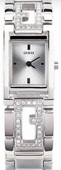 Guess Watches : W75007L1 Stainless Steel Band Silver Dial Series Women Watch