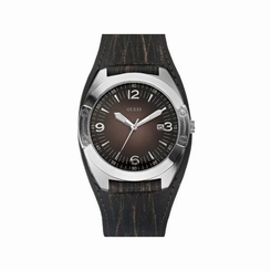 Guess Watches : W75052G2 Quartz Brown Dial Stainless Steel Case With Brown Leather Strap Men Watch