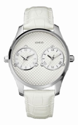 Guess Watches : W80043G1 Quartz White Dial Stainless Steel Men Watch