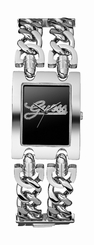 Guess Watches : W80048L3 Quartz Black Dial Stainless Steel Bracelet Women Watch
