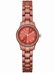Guess Watches : W80074L3 Quartz Orange Dial Stainless Steel Women Watch