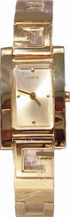 Guess Watches : W85031L1 Gold Plated Stainless Steel Bracelet Gold Dial Series Women Watch