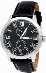 Guess Watches : W85043G1 Quartz Chronograph Black Leather Men Watch
