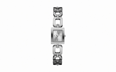 Guess Watches : W90061L1 Quartz Silver Dial Stainless Steel Women Watch