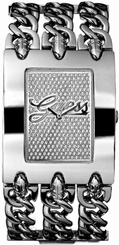 Guess Watches : W95108L1 Quartz Analog Silver Dial Stainless Steel Women Watch
