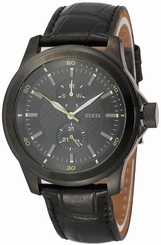Guess Watches : W95121G3 Black Dial Black Men Watch