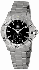 TAG Heuer Watches : WAF1014.BA0822 Swiss Quartz Black Dial Grande Date Stainless Steel Men Watch