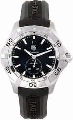 TAG Heuer Watches : WAF1014.FT8010 Swiss Quartz Grande Date Black Rubber Men Watch