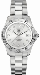 TAG Heuer Watches : WAF1117.BA0810 Quartz Brushed With Polished Stainless Steel Silver Diamond Dial Brushed With Polished Stainless Steel Band Men Watch