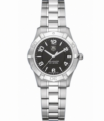 TAG Heuer Watches : WAF1310.BA0817 Quartz Black Dial Date Stainless Steel Women Watch