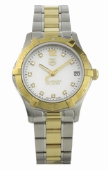TAG Heuer Watches : WAF1320.BB0820 Quartz Diamond Dial Two Tone Stainless Steel Women Watch