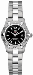 TAG Heuer Watches : WAF1410.BA0823 Swiss Quartz Black Dial Date 300M Stainless Steel Women Watch