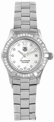 TAG Heuer Watches : WAF1416.BA0824 Quartz Mother of Pearl Diamond Dial Date Stainless Steel Women Watch
