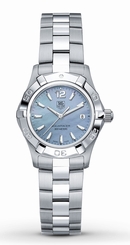 TAG Heuer Watches : WAF1417.BA0812 Quartz Blue Mother of Pearl Dial Date Stainless Steel Women Watch