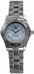 TAG Heuer Watches : WAF1419.BA0824 Quartz Blue Mother of Pearl Diamond Dial Date Stainless Steel Women Watch
