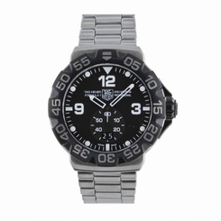 TAG Heuer Watches : WAH1010.BA0860 Quartz Black Dial Brushed Stainless Steel Case And Bracelet Men Watch