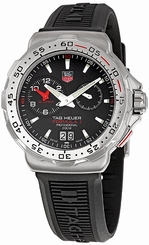 TAG Heuer Watches : WAH111C.BT0714 Quartz Grande Date Alarm Black Rubber Men Watch