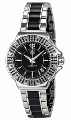 TAG Heuer Watches : WAH1216.BA0859 Quartz Diamonds Date Formula 1 Women Watch