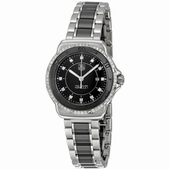 TAG Heuer Watches : WAH1312.BA0876 Quartz Diamond Dial Diamond Bezel Stainless Steel and Ceramic Women Watch