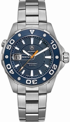 TAG Heuer Watches : WAJ1112.BA0871 Swiss Quartz 500M Water Resistant Date Stainless Steel Men Watch