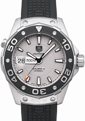 TAG Heuer Watches : WAJ2111.FT6015 Automatic 500M Date Black Rubber Men Watch